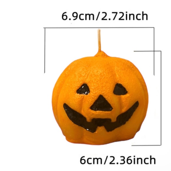 Pumpkin Halloween Candle - Picture 4 of 6